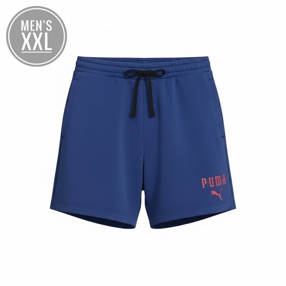 Puma Classics Play Paris Shorts Men's‎ XXL Clyde Royal Blue Fleece 628919-17 NEW